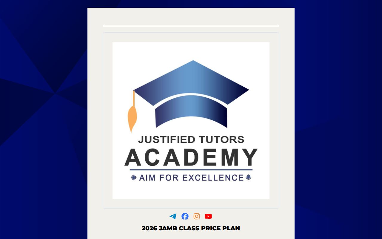 JTA 2026 JAMB TUTORIAL ENROLLMENT PLAN